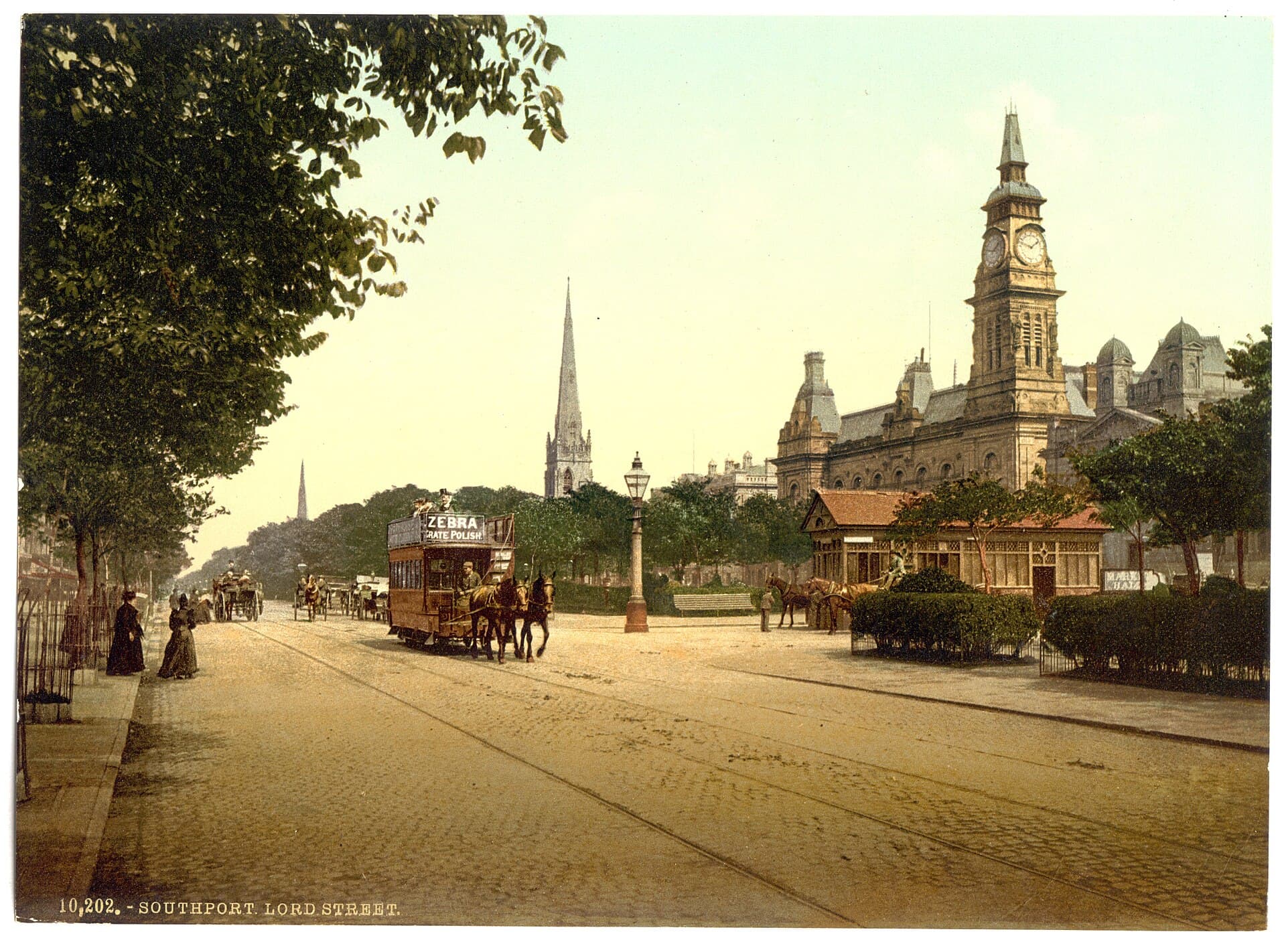 Lord Street, Southport, in its Victorian heyday